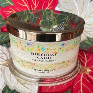 Birthday Cake Scented Candle - Multicolor